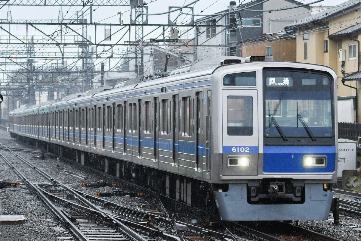 SIB_KAME's tweet photo. 3/3 西武6000系 武蔵丘入場回送
第9801列車 西武6000系 6102f https://t.co/VfgYNkk9nd