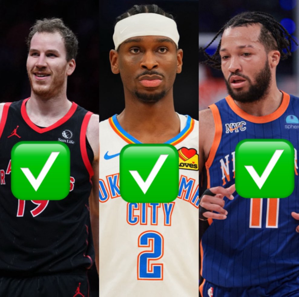 Absolutely dominated tonight🔥🔥🔥

Swept the board 🧹now it time to BLE$$ Up 💸 LIKE &amp; RETWEET and Drop Cash app/Paypal Tags below.📲💬

🚨MUST BE FOLLOWING 🚨

👤Jalen Brunson(NYK,PG)⚠️O 2.5 REB⚠️✅
👤Jakob Poeltl(TOR,C)⚠️O 9.5 PTS⚠️✅
👤Shai Gilgeous-Alexander(OKC,PG)⚠️U 32.5