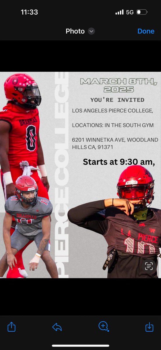 Stuart Derrick (@db7_sd) on Twitter photo Blessed to get a visitation invite to check out <a href="/LAPierceFB/">Los Angeles Pierce College Football</a> facilities! Blessed to get a visitation invite to check out <a href="/LAPierceFB/">Los Angeles Pierce College Football</a> facilities!