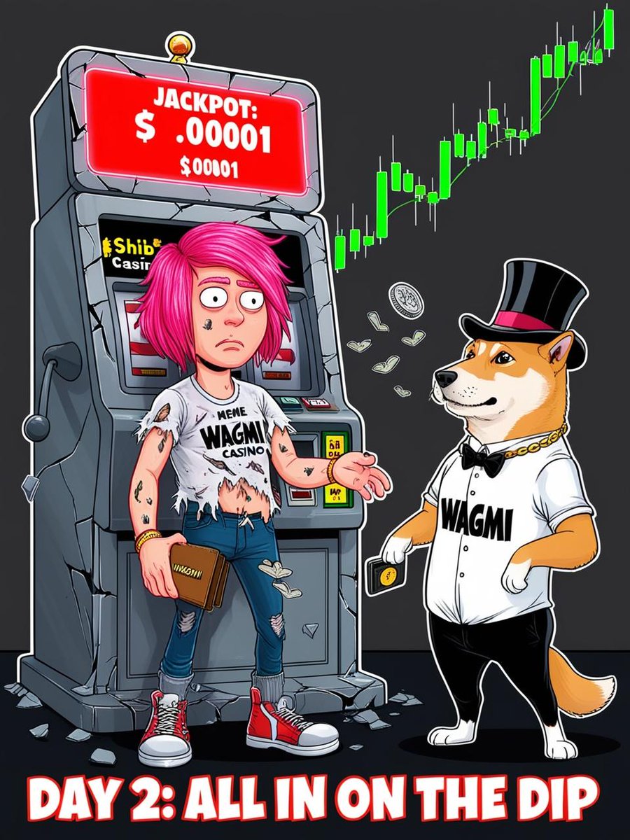 MemeCoinMoron's tweet photo. Day 2 of being a Meme Coin Moron: Went all in on meme coins, hit the mega jackpot of $0.00001!🥳😂 https://t.co/mVglmNNz5x