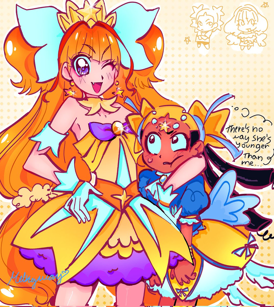 melky_wayyy's tweet image. STAR THEMED MAGICAL GIRLS ON TOPP!! #curetwinkle #idwtbamg #プリキュア #goprincessprecure