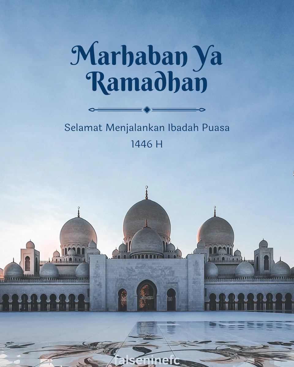 Marhaban ya Ramadhan. 
Selamat menjalankan ibadah puasa 1446 H.