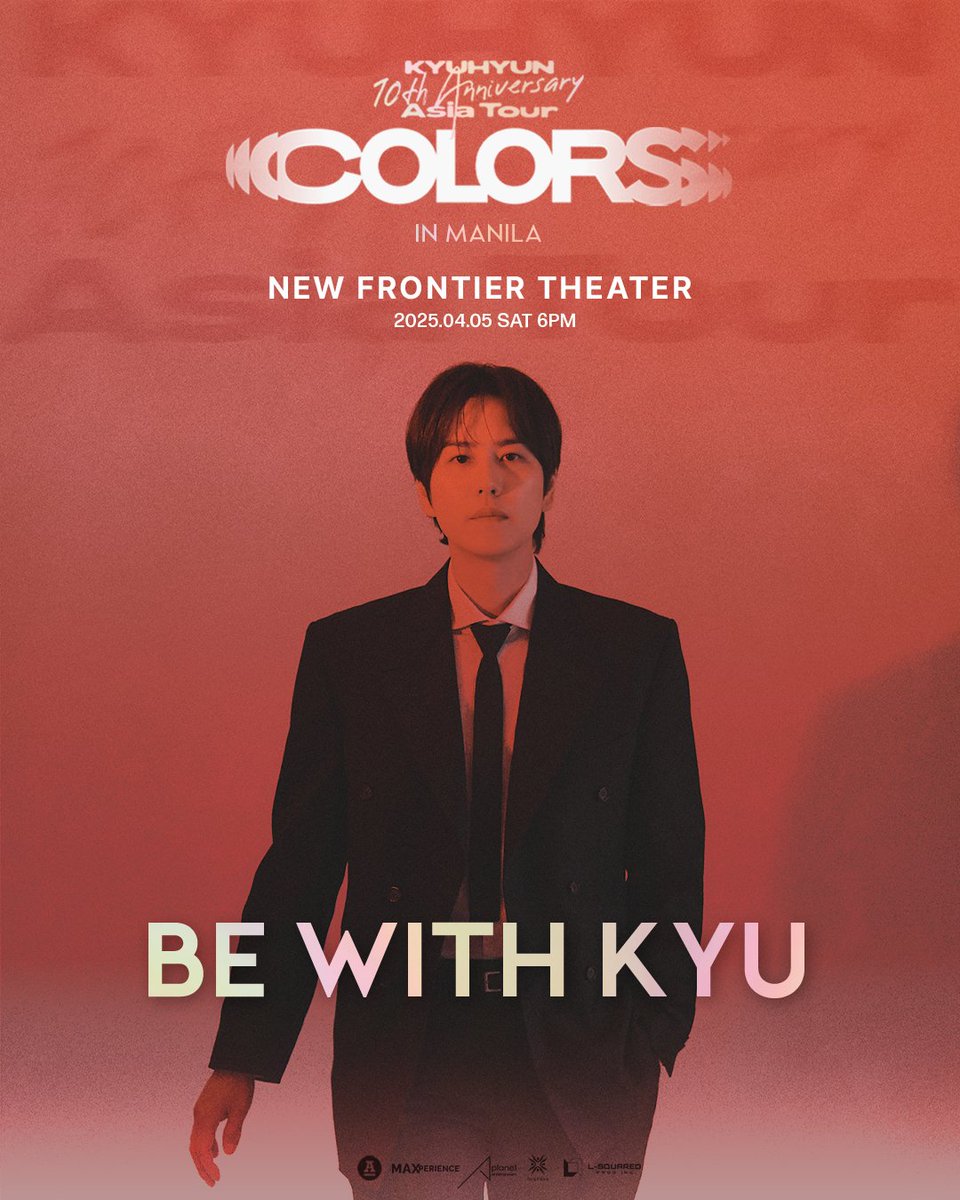 Looking for fun things to do with Kyu? Here’s
some ideas! 💡 What’s on your list? 💙

🎟 bit.ly/KYUHYUNinMANILA
📅 April 5, 2025 • 6:00 PM
📍 New Frontier Theater

#KyuhyunCOLORSinManila
#LSquaredProdPH