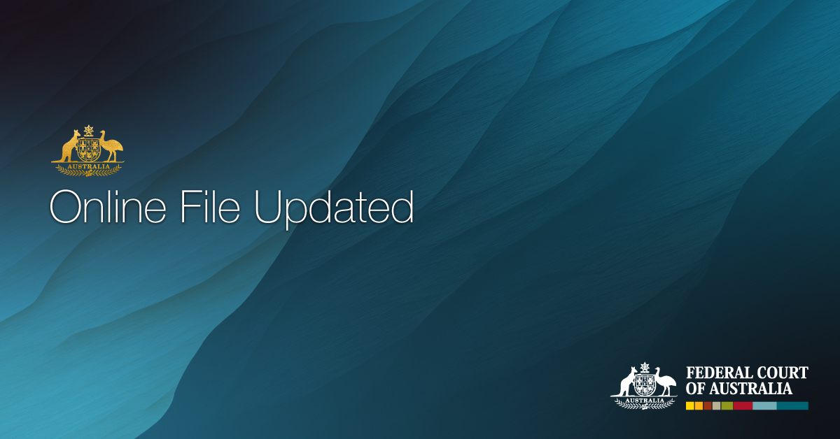 NSD189/2024 - ANTOINETTE LATTOUF v AUSTRALIAN BROADCASTING CORPORATION

The online file for the above matter has been updated.

The online file can be accessed here: fedcourt.gov.au/services/acces…

#fca #matterofpublicinterest #auslaw