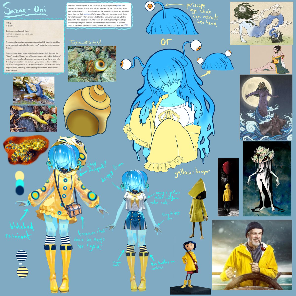 squirtdmimi's tweet image. For those not aware, I made the design for 🐌mimi.

I spent an ENTIRE year designing her. An artist used my design as reference for the model yes, but I designed her. These are just some of the concept sketches I made.

No matter what happens, I WILL save her from that place.