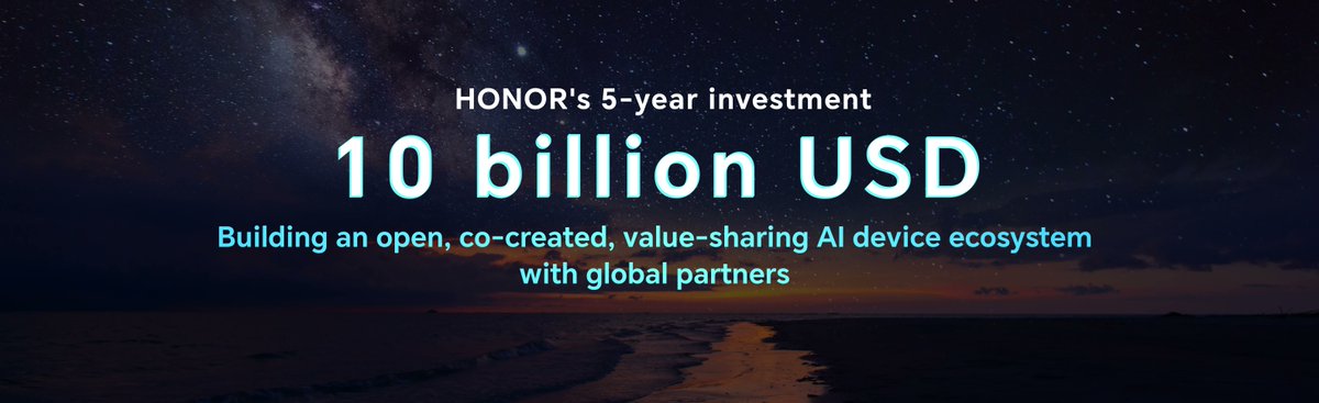 ahuja_priyank's tweet photo. At MWC 2025, HONOR officially transitioned from a smartphone maker to a global AI device ecosystem leader, unveiling its bold vision with three key steps and commitments.
A challenging mission, a transformed company!
#DifferentCompany #DifficultMission #HONORAI https://t.co/Kmbjtd8RhA