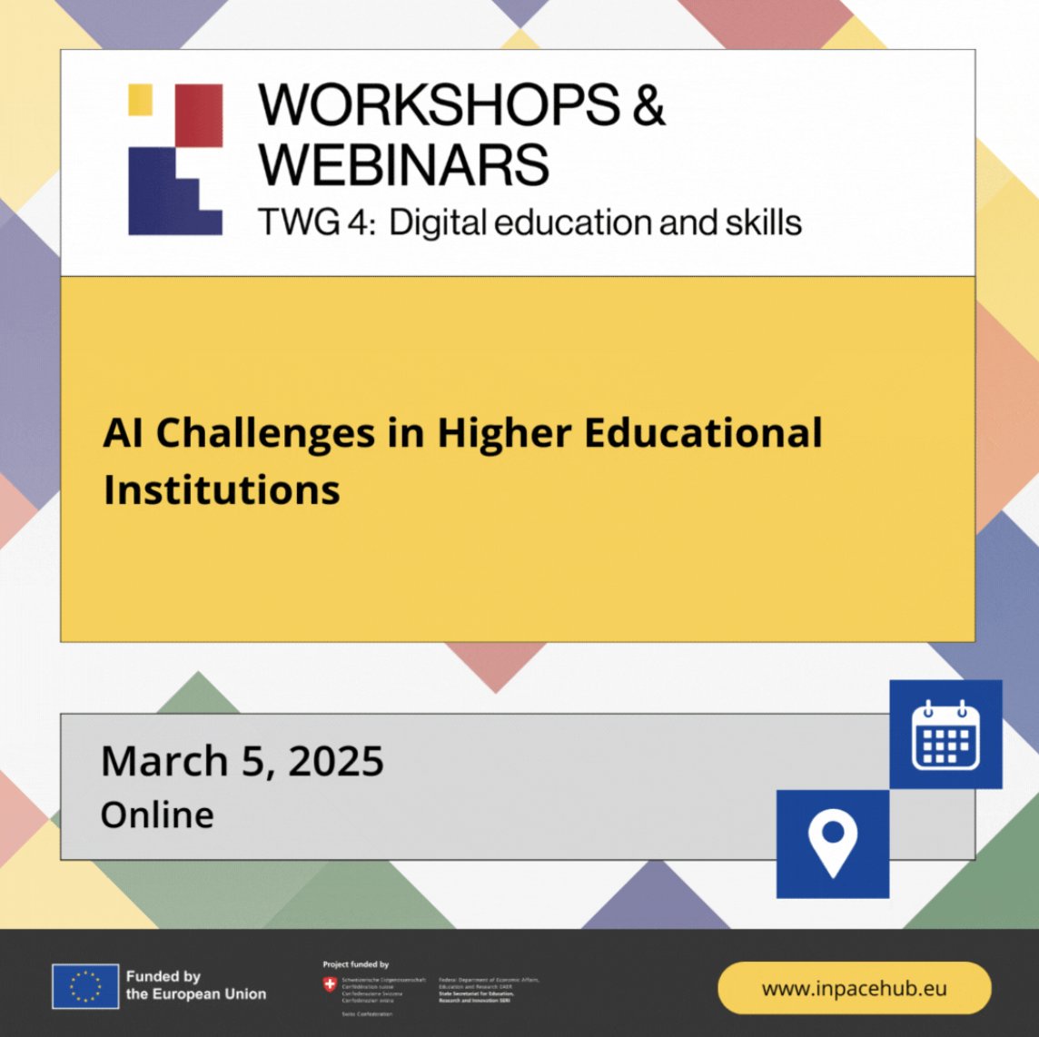 EuraxessASEAN's tweet photo. Join the webinar by #INPACE, a project under #HorizonEurope, backed by 21 European & Asian partner organisations.
Focus: Implementation of Digital Partnerships between the 🇪🇺🇰🇷🇯🇵🇮🇳🇸🇬,
🗓️ 5 Mar 2025
🕜 10:00 - 11:30 CET
✏️ Register here: https://t.co/0HLupG9SQq https://t.co/rKCZMkAYMQ