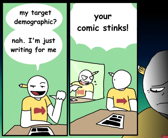 You're your worst critic 