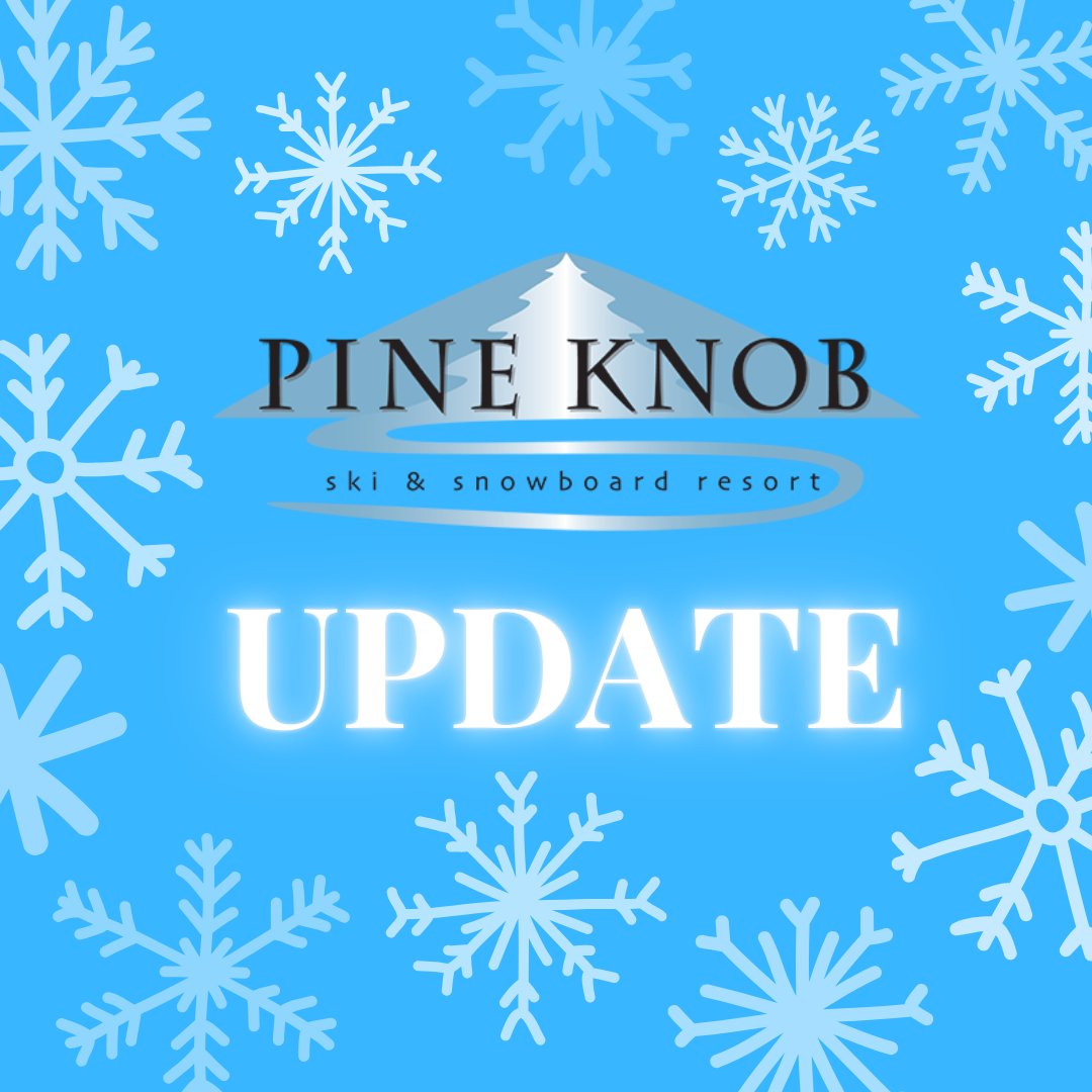 SkiPineKnob's tweet image. HOURS UPDATE FOR PINE KNOB
Beginning March 3, Pine Knob will be open Monday through Thursday, 12noon until 9pm, weather permitting. Weekend to-be-announced.

#SkiPineKnob #SkiMichigan #GoSkiMichigan