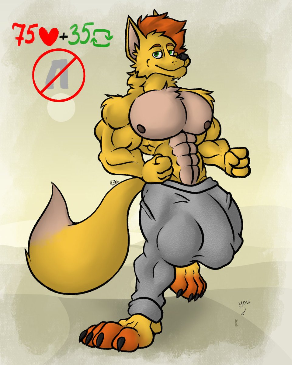 Guys.. You're insane.. So I am~

75 ❤ + 35 🔄 = I'll take off these tight sweatpants!