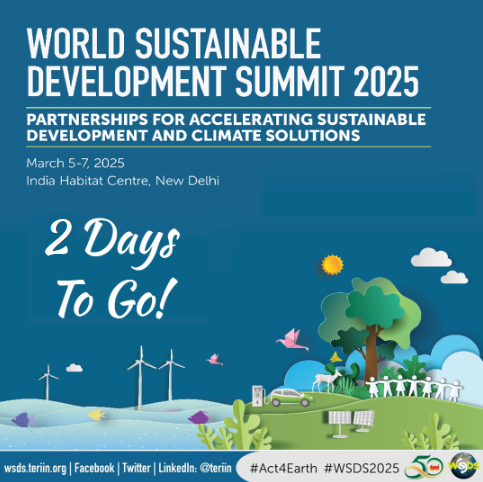 teriin's tweet photo. 📢 𝟐 𝐝𝐚𝐲𝐬 𝐭𝐨 𝐠𝐨!
With #WSDS2025 around the corner, join global #leaders, #youth, #climateexperts, and #businesses for insightful discussions on accelerating #sustainabledevelopment and #climatesolutions.

Join us for the upcoming edition of the World Sustainable Development Summit 2025.

🌎 To know more 👉 https://t.co/st1KEYE2ZK

#Act4Earth