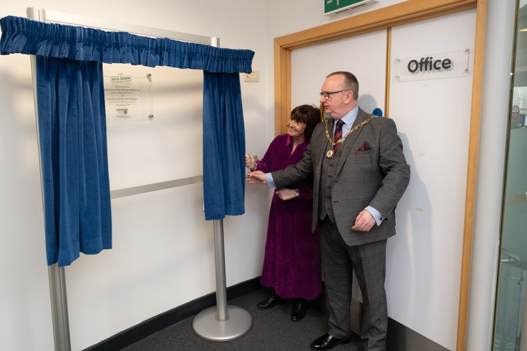 Official Opening of Eco-Town! 
We were thrilled to supply our blue free-standing curtain hire system &amp; craft the acrylic plaque for this exciting Education Walkway promoting sustainability!
 Visit our site via the link in bio or call 01904 658322 to discuss your official opening!
