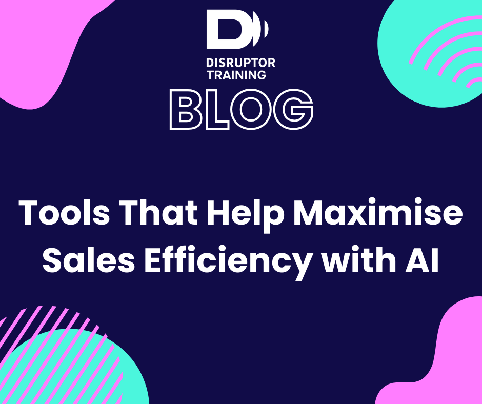 Sell smarter, not harder! 🚀 AI-powered tools can help you:

✅ Automate admin tasks
✅ Prioritise high-quality leads
✅ Streamline follow-ups &amp; close more deals

Maximise sales efficiency with AI—read more here: disruptortraining.co.uk/blog/tools-tha…

#AIMarketing #SalesAutomation #SalesTips