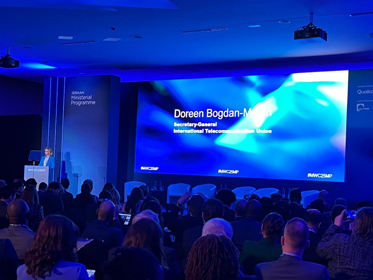 .<a href="/ITUSecGen/">Doreen Bogdan-Martin</a> at #MWC25: "In Africa 62% of the population lacks internet. Those who could benefit most from digital transformation—rural communities, people with disabilities, women &amp; girls—are the ones being left behind. These need to be at the centre of global tech governance."