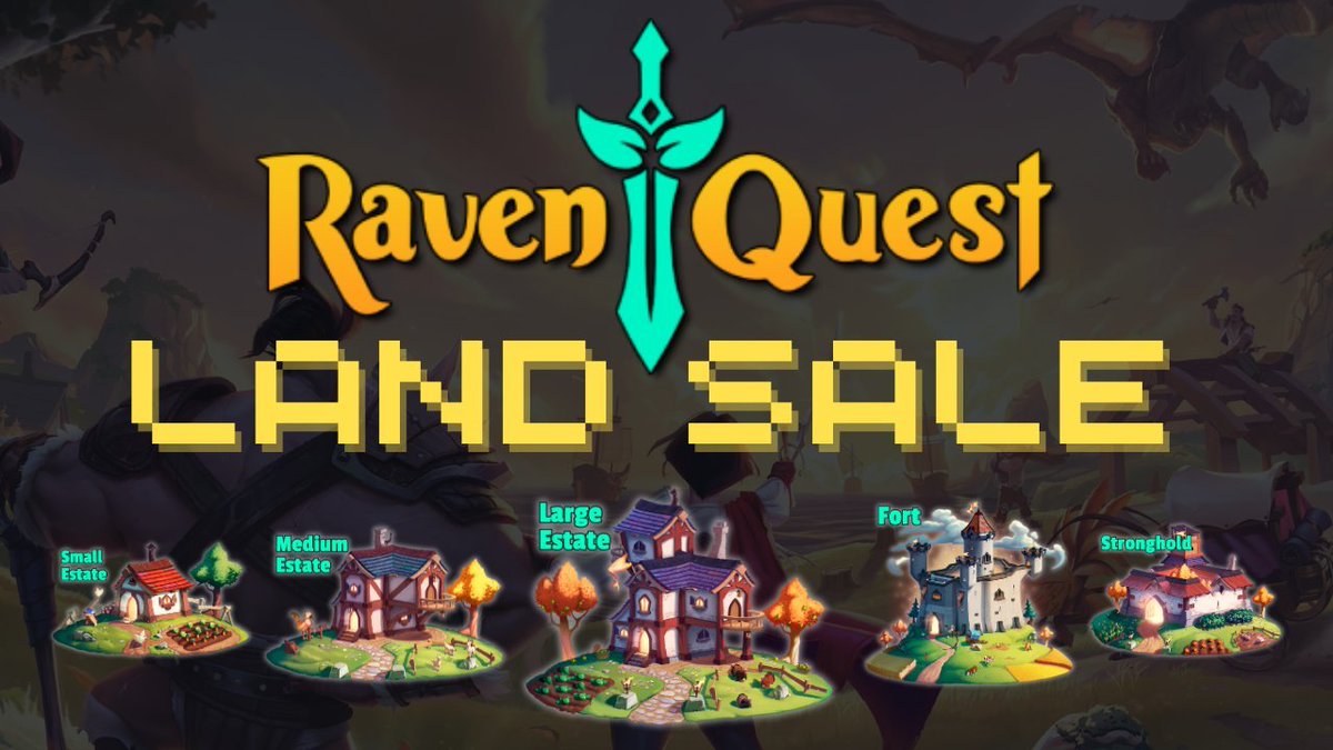 I'm giving away 2x Guaranteed Whitelists for the <a href="/RavenQuestGame/">RavenQuest</a> Final Global Release Land Sale!

Why you should have a Land:
• Landowners can earn $QUEST rewards, rent land for passive income, gameplay benefits + more!

How to Enter:
• Follow <a href="/kaitodelima/">delima</a>, <a href="/RavenQuestGame/">RavenQuest</a> &amp;