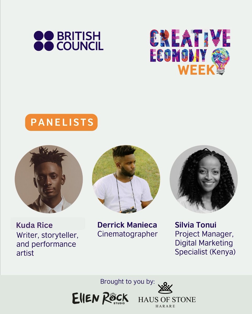 Fashion &amp; Film collide! 🎬✨ "WEAVING NARRATIVES, SHAPING FUTURES" panel at Creative Economy Week. African stories through fashion film. Mar 6, 3PM. Free reg:forms.gle/FE1tCtpq2qxNus…  #FashionFilm #AfricanStories #CreativeEconomyWeekZW