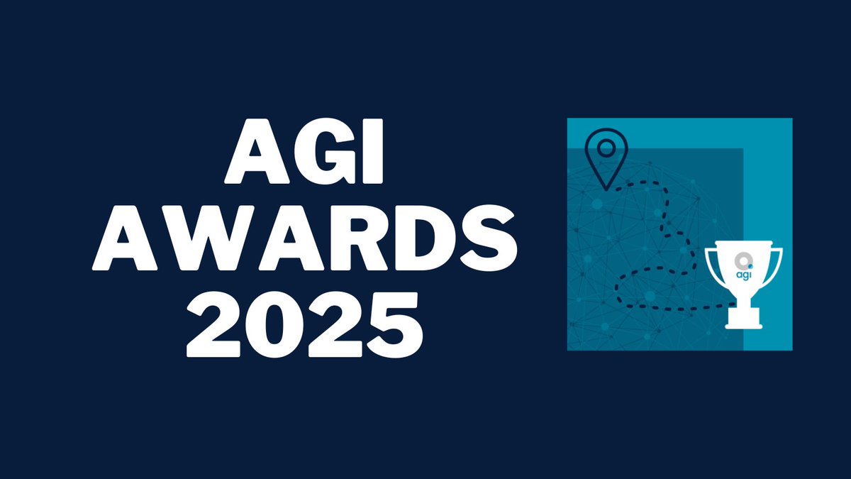 AGI 2025 Excellence in Geospatial Awards are OPEN

Categories to suit everyone within our #GeoCommunity

Open to individuals, groups and organisation that can demonstrate and communicate success through the use of geographic data, knowledge or technology 🔗agi.org.uk/agi-awards/