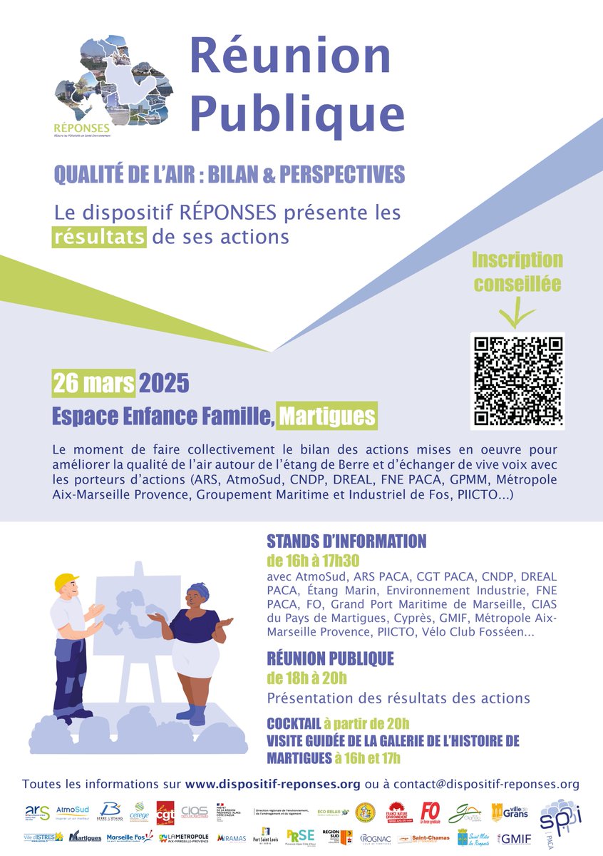 SPPPI PACA (@spppipaca) on Twitter photo 📢Réunion Publique #RÉPONSES :
Qualité de l'air, bilan & perspectives
📍Martigues
Inscription forms.office.com/e/vQV9P1cfgR
<a href="/Vitrolles_13/">Vitrolles</a> <a href="/villeistres/">Ville d'Istres</a> @SaussetlesPins <a href="/VilleMiramas/">Ville de Miramas</a> <a href="/VilleDeRognac/">Ville de Rognac</a> <a href="/VilleStChamas/">Ville de Saint-Chamas</a> <a href="/FNEPACA/">📦🦋 FNE Provence-Alpes-côte d'Azur</a> <a href="/ARSPaca/">ARS Paca</a> <a href="/UPE13_/">Upe 13</a> @cerege_officiel <a href="/GMIF13/">Groupement Maritime et Industriel de Fos et Région</a> <a href="/AMPMetropole/">Métropole Aix-Marseille-Provence</a> <a href="/AtmoSud/">AtmoSud</a> 📢Réunion Publique #RÉPONSES :
Qualité de l'air, bilan & perspectives
📍Martigues
Inscription forms.office.com/e/vQV9P1cfgR
<a href="/Vitrolles_13/">Vitrolles</a> <a href="/villeistres/">Ville d'Istres</a> @SaussetlesPins <a href="/VilleMiramas/">Ville de Miramas</a> <a href="/VilleDeRognac/">Ville de Rognac</a> <a href="/VilleStChamas/">Ville de Saint-Chamas</a> <a href="/FNEPACA/">📦🦋 FNE Provence-Alpes-côte d'Azur</a> <a href="/ARSPaca/">ARS Paca</a> <a href="/UPE13_/">Upe 13</a> @cerege_officiel <a href="/GMIF13/">Groupement Maritime et Industriel de Fos et Région</a> <a href="/AMPMetropole/">Métropole Aix-Marseille-Provence</a> <a href="/AtmoSud/">AtmoSud</a>