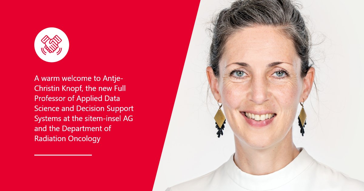 Faculty of Medicine, University of Bern (@medfacultyunibe) on Twitter photo Antje-Christin Knopf assumed her position as Full Professor of Applied Data Science and Decision Support Systems on March 1, 2025.💐Welcome to the Faculty of Medicine! More about her background and her research: sitem-insel.ch/de/news-list/p… <a href="/unibern/">Universität Bern</a> <a href="/inselgruppe/">Insel Gruppe</a> Antje-Christin Knopf assumed her position as Full Professor of Applied Data Science and Decision Support Systems on March 1, 2025.💐Welcome to the Faculty of Medicine! More about her background and her research: sitem-insel.ch/de/news-list/p… <a href="/unibern/">Universität Bern</a> <a href="/inselgruppe/">Insel Gruppe</a>