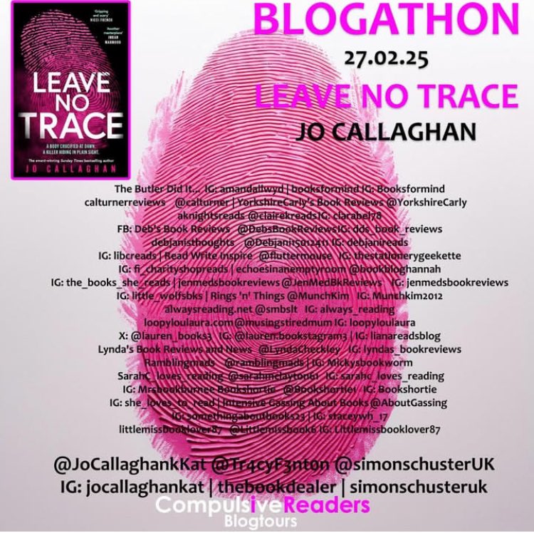AboutGassing's tweet image. My apologies for being late to reshare my love for @JoCallaghanKat and #LeaveNoTrace - this is a series I am regularly recommending for crime readers looking for something new - crime with a modern spin! @Tr4cyF3nt0n
…vegassingaboutbooksblog.wordpress.com/2024/04/02/blo…
