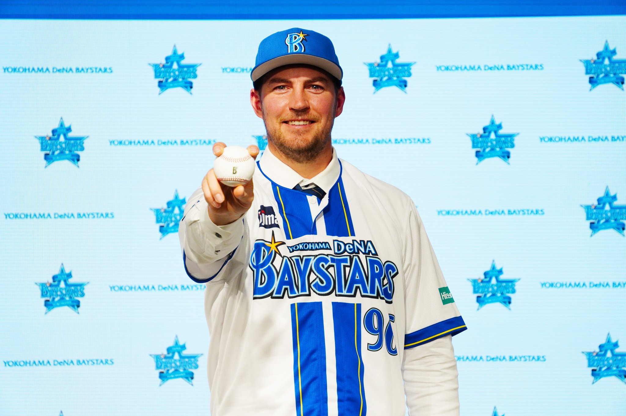 横浜DeNAベイスターズ トレバー・バウアー選手 手形台紙 横浜DeNAベイスターズ トレバー・バウアー選手 手形台紙