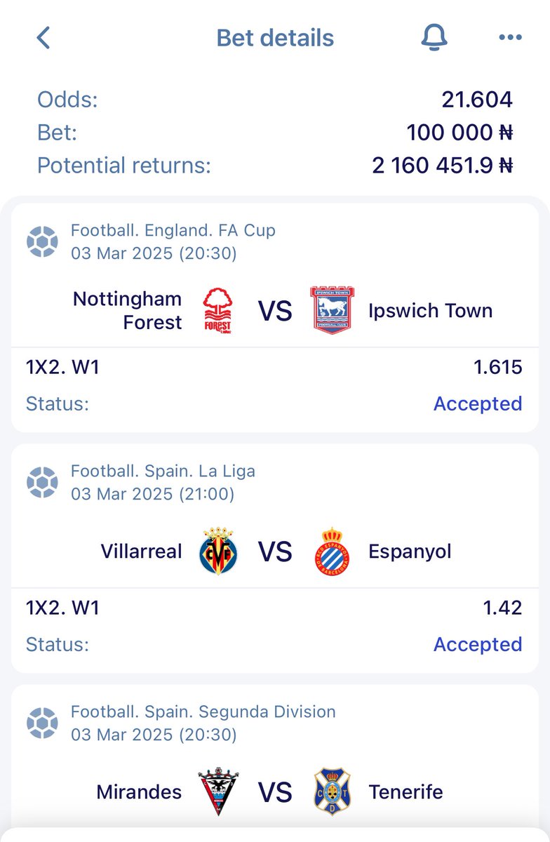 accuratepredicz's tweet photo. 7 & 21 odds on Paripesa🔥
-NHFCN
-GUE2N
Enjoy a 100% welcome bonus on your first deposit when you sign up here 👇👇
👉https://t.co/eogJZqiCin and Use Promocode ACCURATEPREDICT
#AccuratePredictTips https://t.co/0Xb1shLmIh