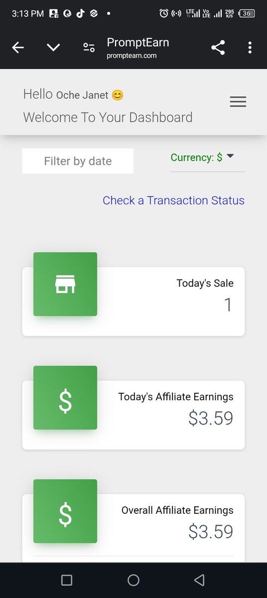 Finally made my first sale 🎉🎉🥂💃thank you <a href="/promptearn/">PromptEarn</a> and to the one that keeps pushing me to thrive harder <a href="/digitalonyx11/">Digital Onyx</a> thank you coach