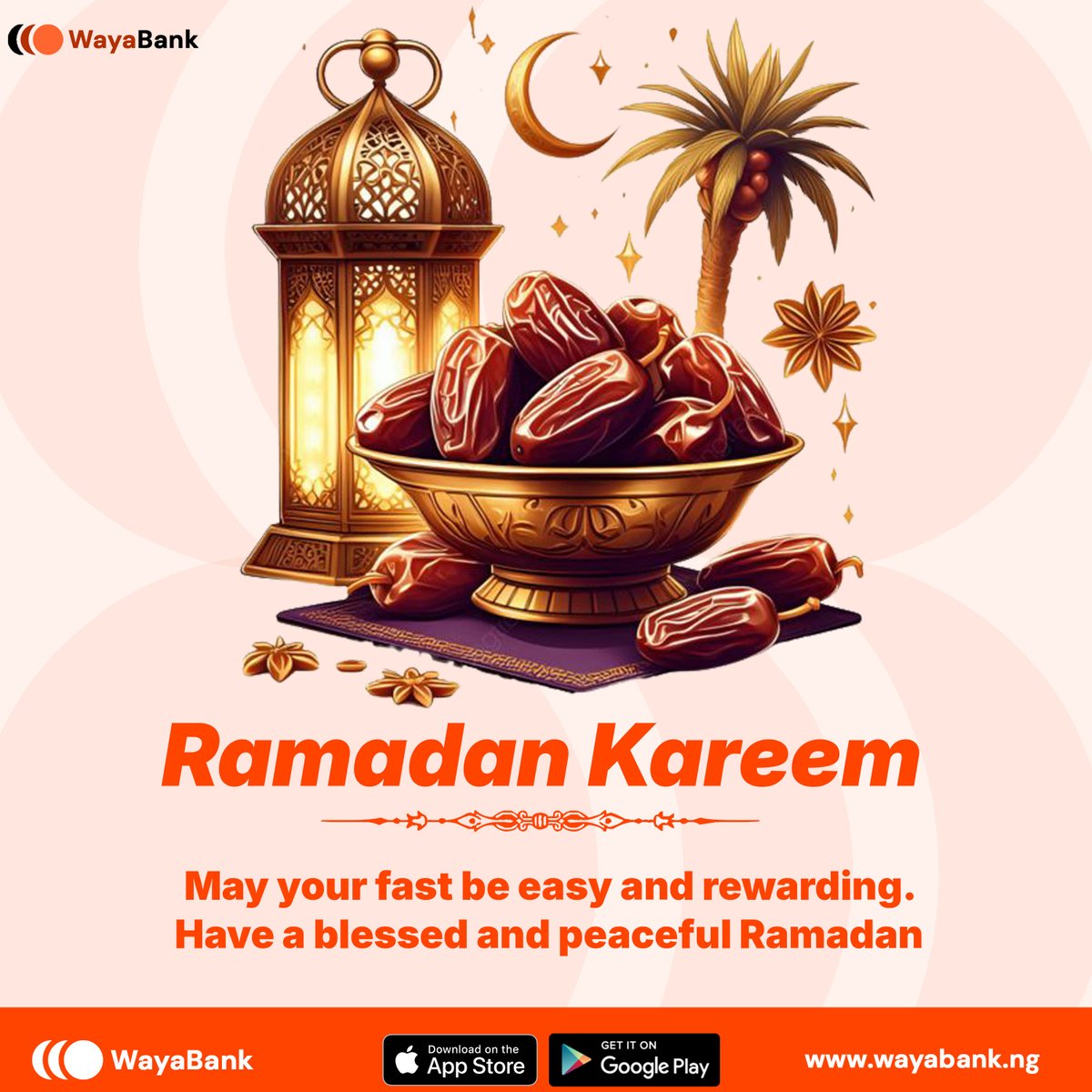 Ramadan Mubarak to all our Muslim faithful! 

May this holy month bring you peace, blessings, and strength as you begin your fast.

Wishing you a Ramadan filled with grace, gratitude, and endless blessings. 🌙✨

.
.
#wayabank #Ramadan #pos #digitalbanking #fintech #banking
