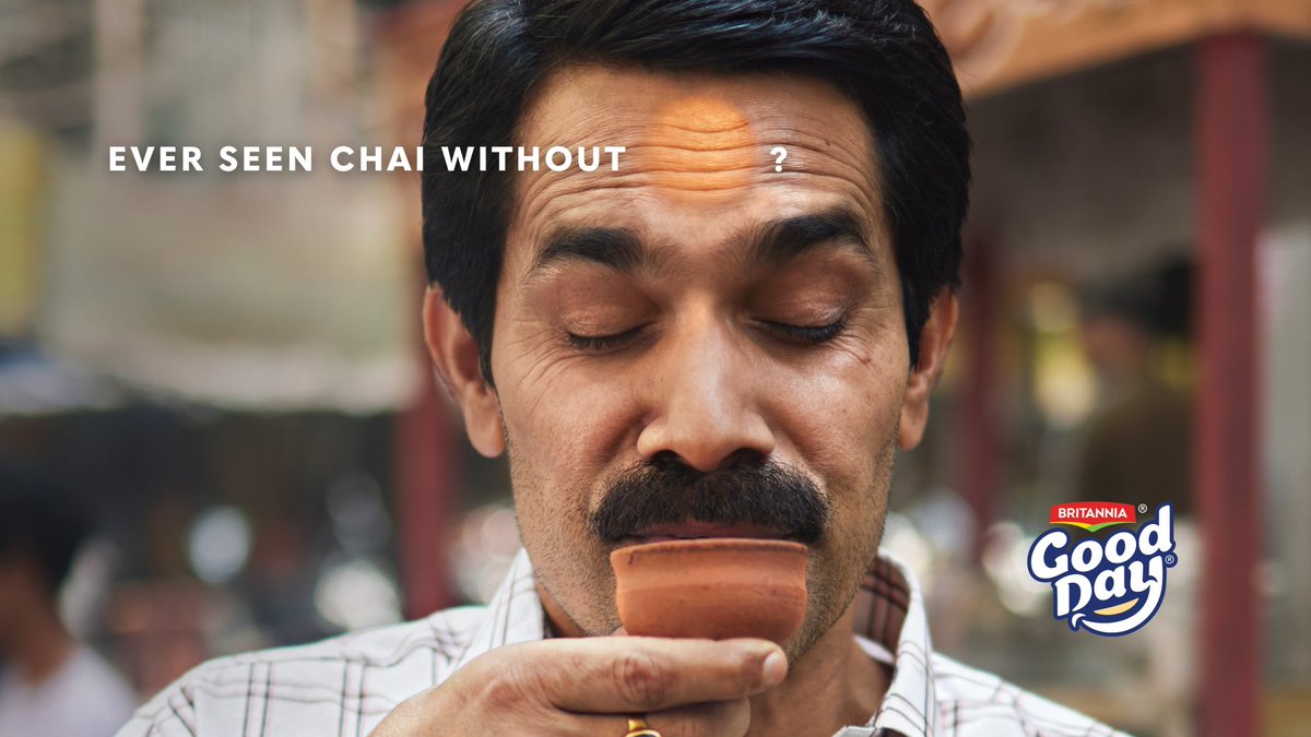 Karthesque's tweet photo. Some background on our latest for @britanniaind  @GoodDayCookies and the journey we’re on with this legacy brand.

The biggest player in a category is usually the most vulnerable. But what happens when the leader is striving for growth? Where does share come from?

That was the provocation when Britannia Good Day—a cookie giant—stepped beyond its category to challenge the undisputed king of chai-time biscuits. This wasn’t just about taking a bigger crumb of the market; instead, it was about owning a consumption ritual. Not just a share of growth, but a share of habit.

Sometimes in a competitive category, it’s good to look beyond obvious growth markers. When the task is penetration, mindshare must be won before market share can be contested. With Headlines by Good Day, we aimed to do exactly that, trying to sidestep the generic and making the chai-biscuit moment unmistakably its own.

Every piece of communication in this campaign has been rigorously concept-tested with consumers—evaluating comprehension, likability, and brand fit—to guarantee its resonance and impact. Personally, I’m very excited by this long-term challenge and all there is in store
