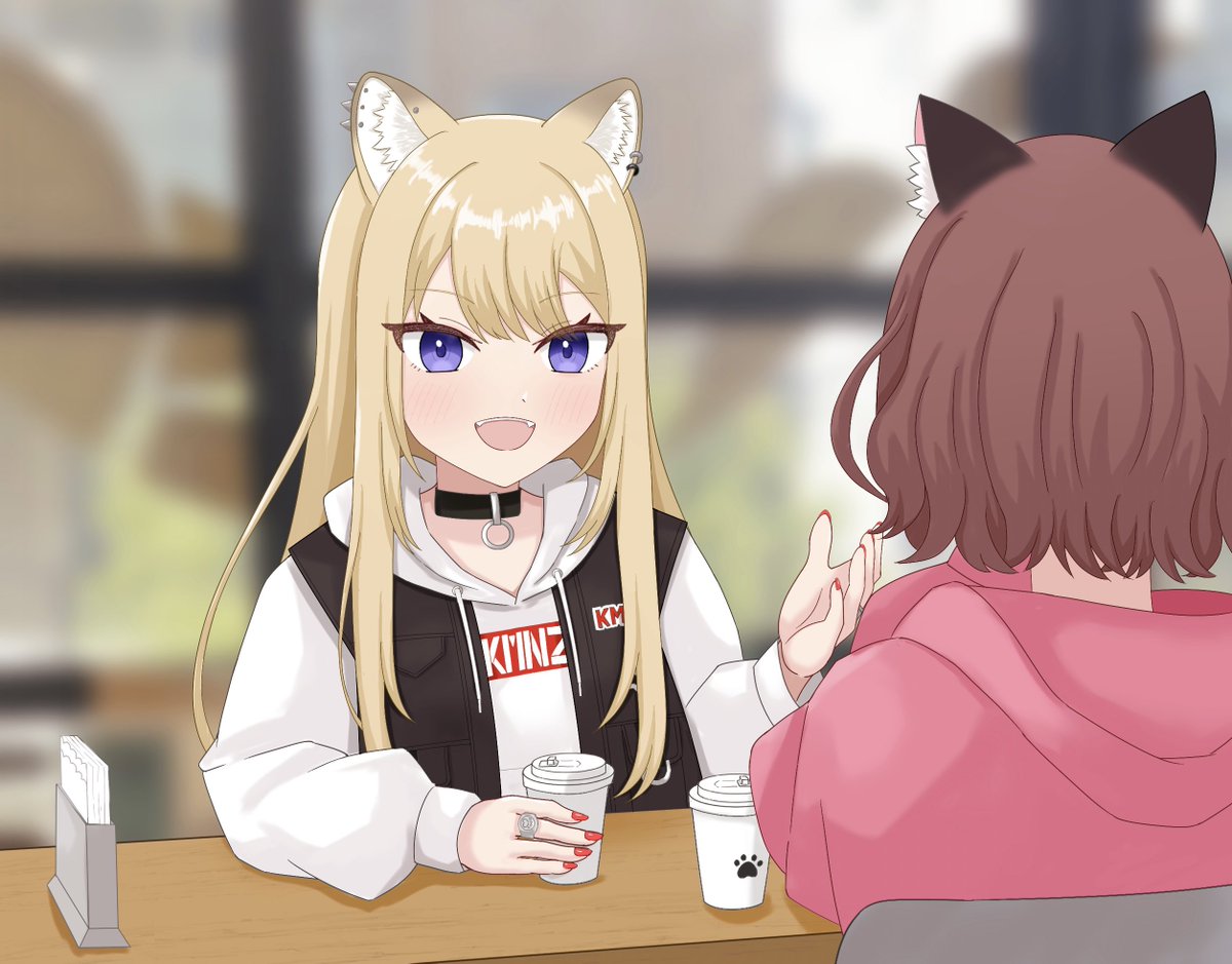 akachi1018's tweet image. たまに会ってるって言ってたので🐶🐱
「最近のKMNZこんな感じだよ」ってティナネロのことも話してると嬉しいなって🐾

#kmnzart #kmnzlita #kmnzliz