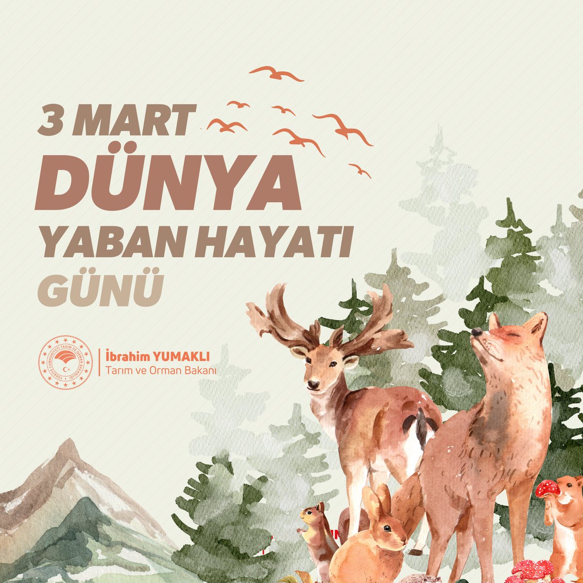 İbrahim Yumaklı (@ibrahimyumakli) on Twitter photo 🦉 Anadolu’nun zengin doğasını koruyor, yaşatıyor ve seviyoruz.
🌍 3 Mart Dünya Yaban Hayatı Günü kutlu olsun.
<a href="/milliparklar/">Doğa Koruma ve Milli Parklar Genel Müdürlüğü</a> 🦉 Anadolu’nun zengin doğasını koruyor, yaşatıyor ve seviyoruz.
🌍 3 Mart Dünya Yaban Hayatı Günü kutlu olsun.
<a href="/milliparklar/">Doğa Koruma ve Milli Parklar Genel Müdürlüğü</a>