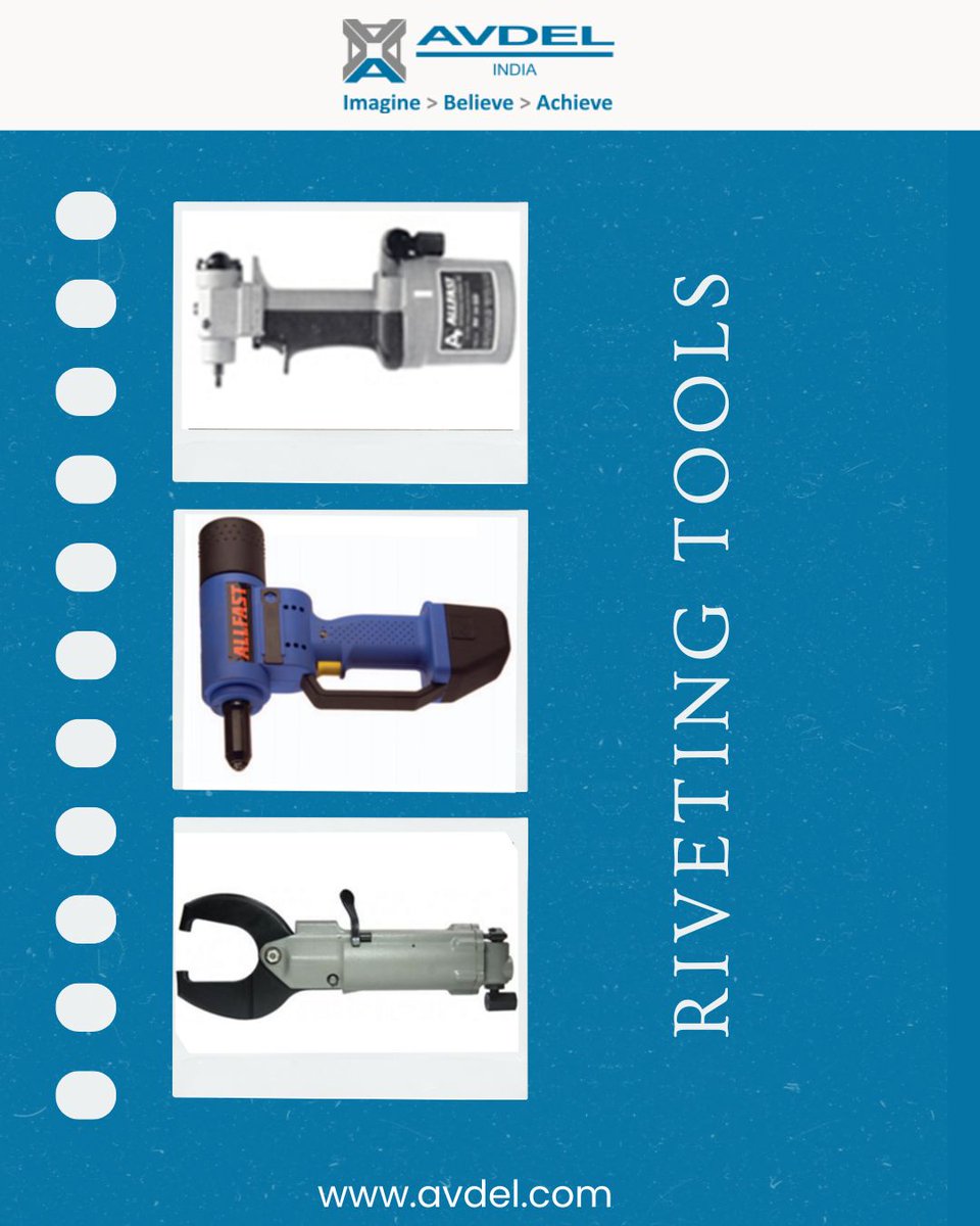 IndiaAvdel's tweet image. Avdel India stands at the forefront of riveting tool supply, offering high-quality tools that prioritize safety, efficiency, and precision.
#AvdelIndia #RivetingTools #AerospaceIndustry #PrecisionEngineering #SafeAndReliable #AerospaceApplications #AviationTech