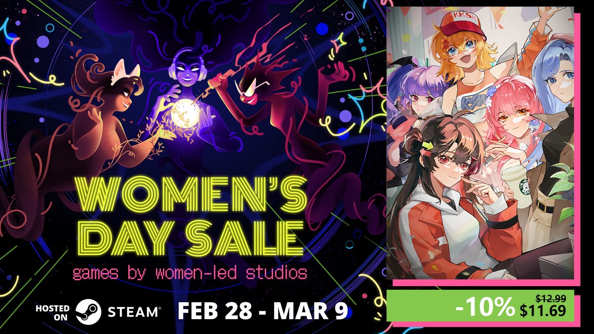 SenseiMuch38988's tweet image. Sensei! I like you so much! Special Sales | Celebrate Women's Day with Creativity & Love! !
Shippers! To celebrate this radiant festival dedicated to all women
From 2.28 to 3.9, enjoy a 10% off!
Don't miss out on this great deal!
#indiegame #steam #Senseisuki #fandom
