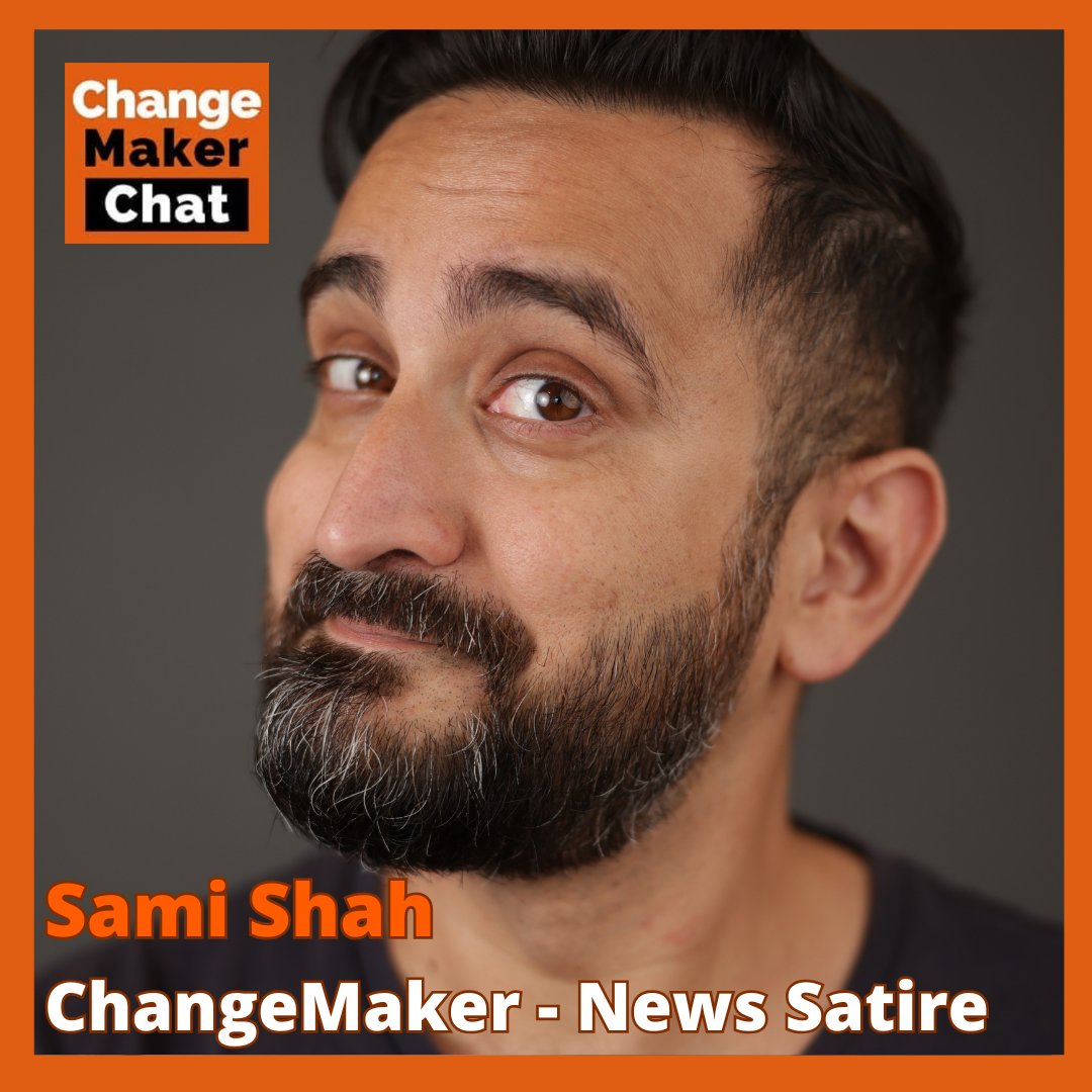 Can you make a difference by being funny? 

In this podcast episode news satirist and stand up comedian Sami Shah takes us through the art of political satire and the journey that got him there.
changemakerspodcast.org/sami-shah-chan…