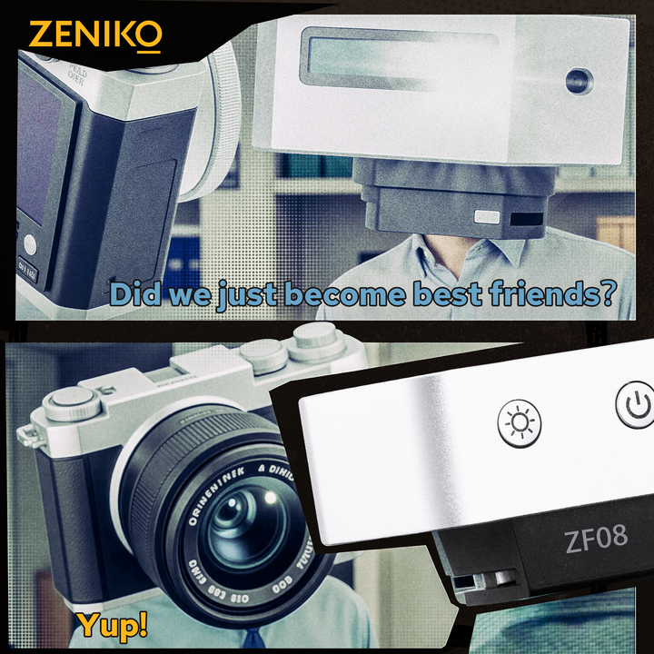 ZenikoGlobal's tweet photo. How do you choose your bestie?

A friend who enhances your creativity? 🎨
A friend who makes every shot effortless? 📸

The ZF08 On-Camera Flash: Your camera’s perfect partner, ensuring every moment shines. ✨
#zeniko #ZF08 #photography #flash https://t.co/GwgsS1XKCA
