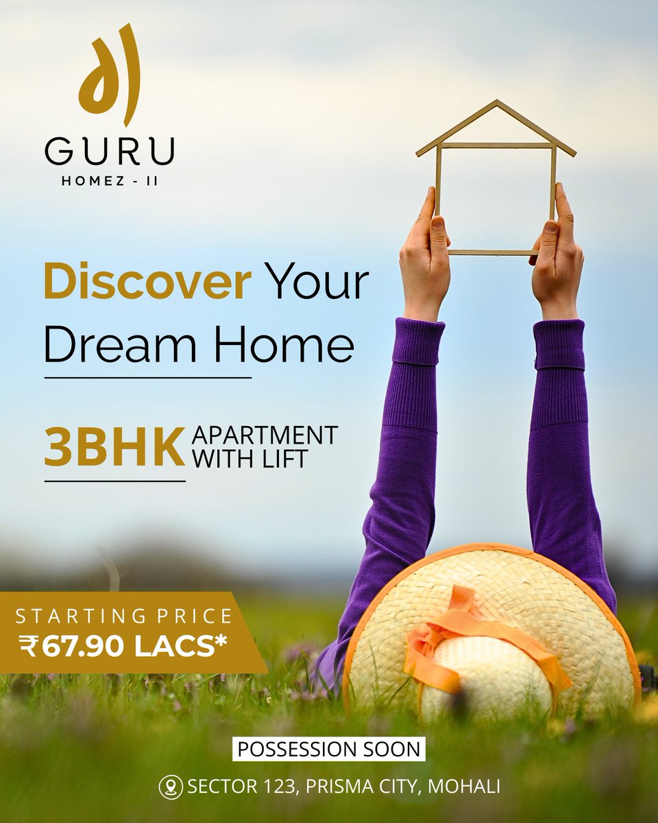 Guru_Estates's tweet photo. Luxury 3BHK Homes in Sector 123, Mohali – Starting at ₹67.90 Lacs. Experience premium living with modern lifts and spacious 3BHK apartments in Prisma City, Sector 123, Mohali. 
.
.
.
.
#GuruEstates #Gurudevelopers #LuxuryLiving #3BHKHomes #MohaliRealEstate #PrismaCity #guruhomez https://t.co/bfzLAPJyg2