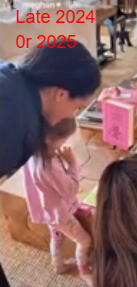 ActualWoman87's tweet image. Do they really expect us to believe this is the same child, taken three years apart? She's like #Archificial, she never grows! The little girl in pink is also quite a bit smaller than the "little girl" running to her "father" in that shitty Christmas card photo! #MeghanMarkle