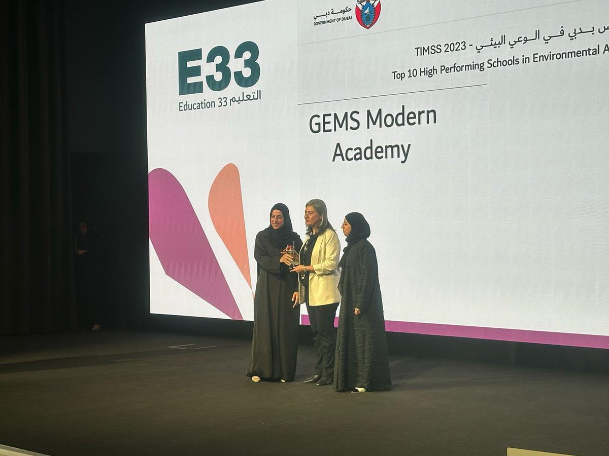 DxbModern's tweet image. We are proud to be recognized among Dubai’s Top 20 High-Performing Schools and to secure a spot in the Top 10 for Environmental Awareness—an achievement that reflects our unwavering commitment to academic excellence and sustainability.

#TIMSS2023 #UAENationalAgenda #FutureReady
