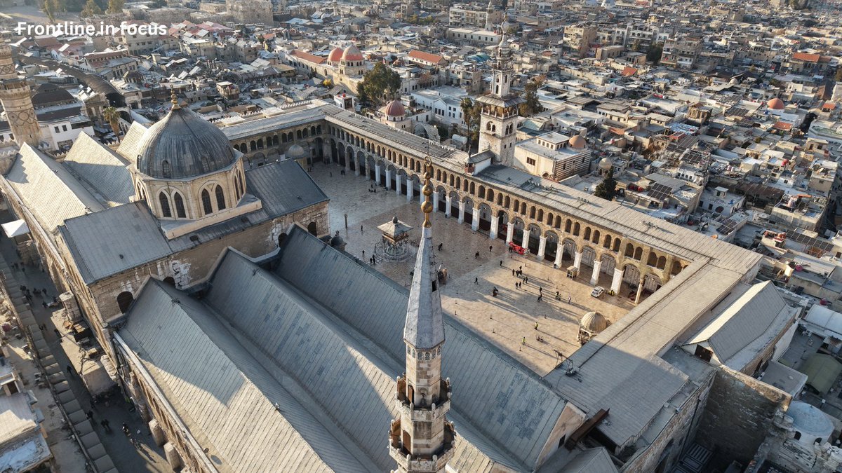 frontline in focus (@frontlineinfocu) on Twitter photo Drone images of the Umayyad Mosque in #Damascus  #Syria , during the first days of  #Ramadan after the fall of the #Assad regime. Drone images of the Umayyad Mosque in #Damascus  #Syria , during the first days of  #Ramadan after the fall of the #Assad regime.
