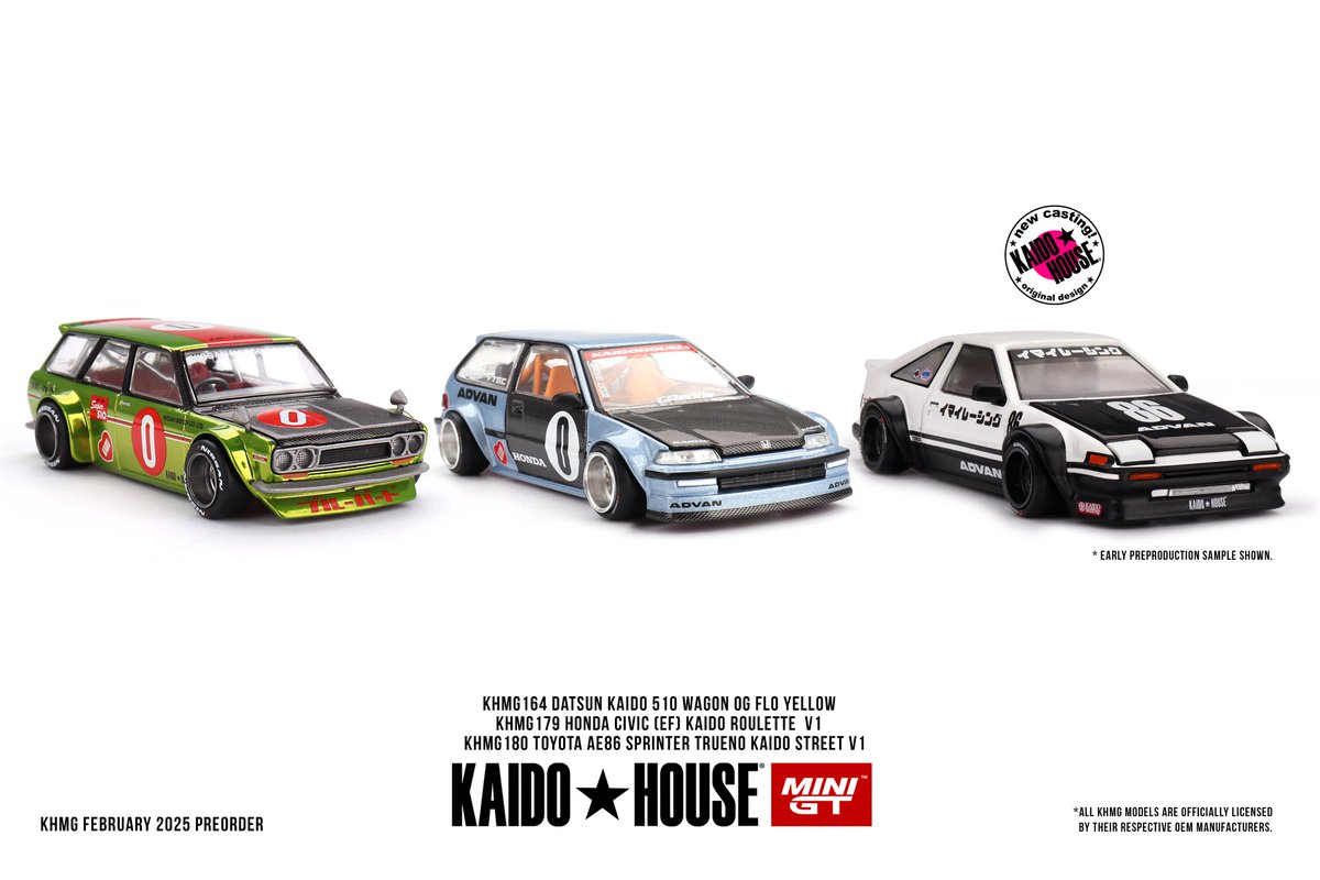 現在受注中のMINI GT x KAIDO HOUSEです🔥 Toyota AE86 スプリンター