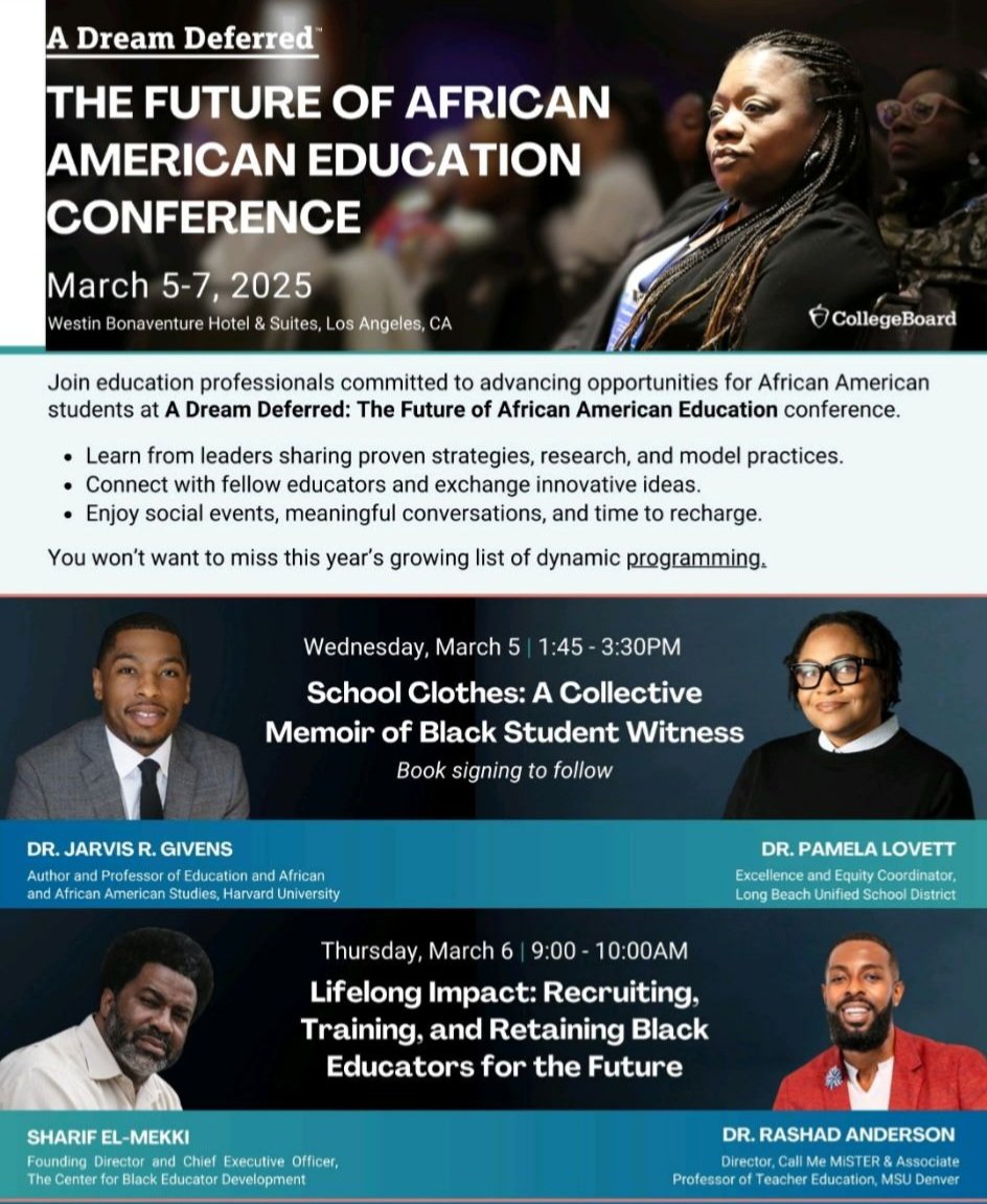 jazzanderson174's tweet photo. All roads lead to Los Angeles this week for the 2025 Dream Deferred Conference ✈️🌴 https://t.co/QzgbGvYvFp