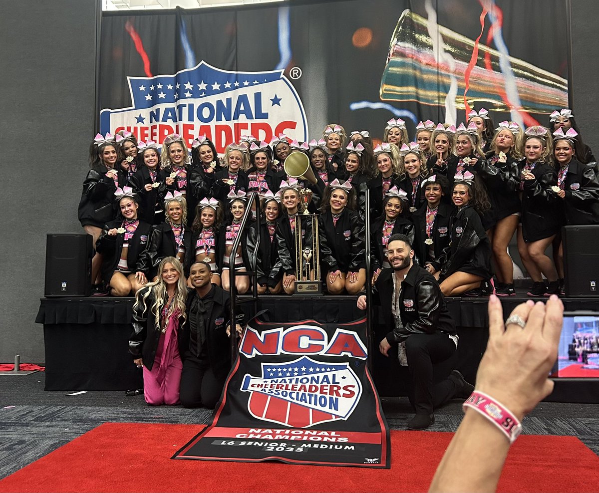 Top Gun Lady Jags are your 
2025 NCA Medium Senior 
NATIONAL CHAMPIONS! 📣 🩷