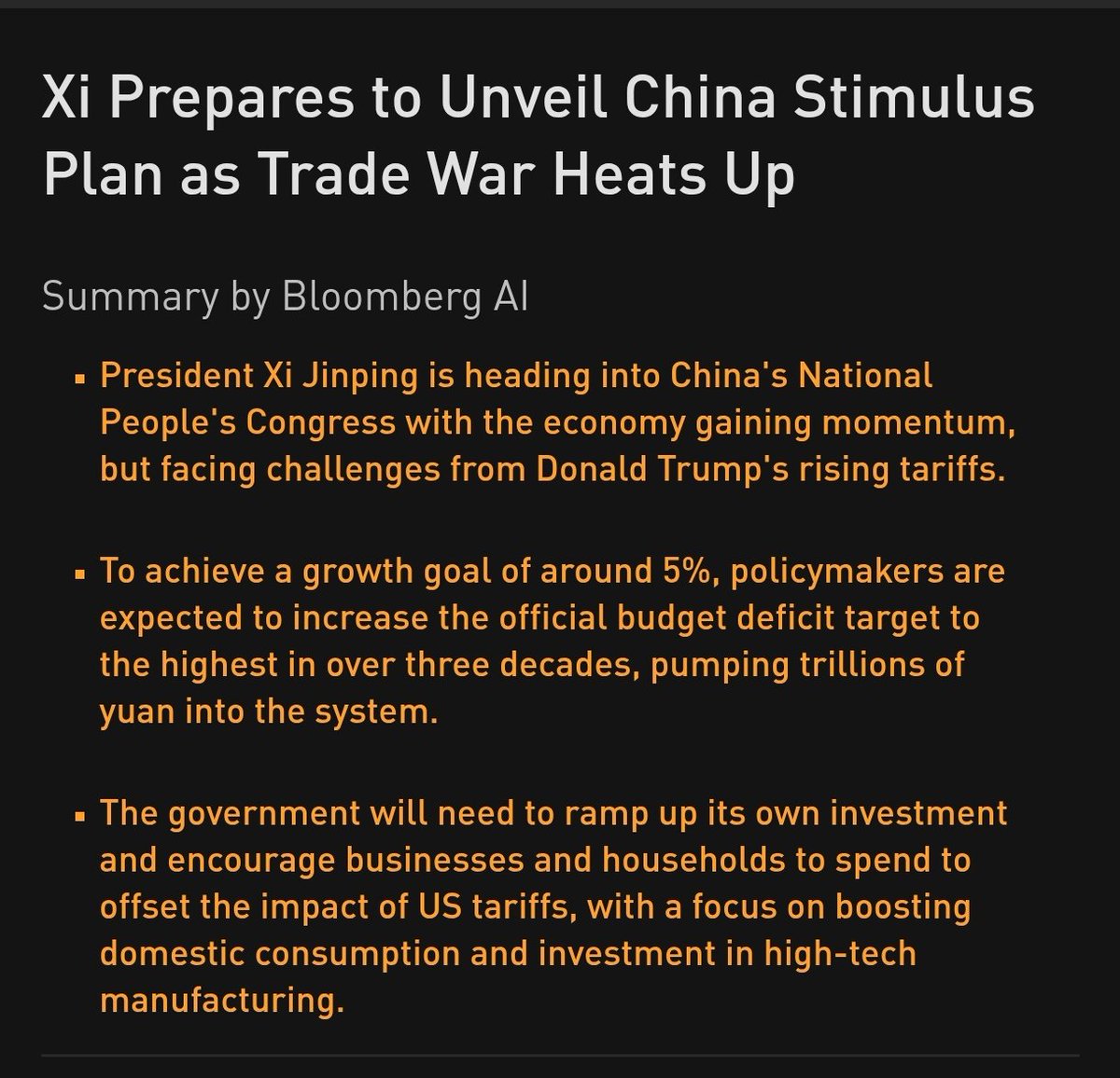 redit From Ⓜ️acro to Ⓜ️icro 🇺🇦 on X: "As mostly expected, China stimulus should arrive exactly when trade war intesifies. Authorities will lift this year's official budget deficit target to around 4%