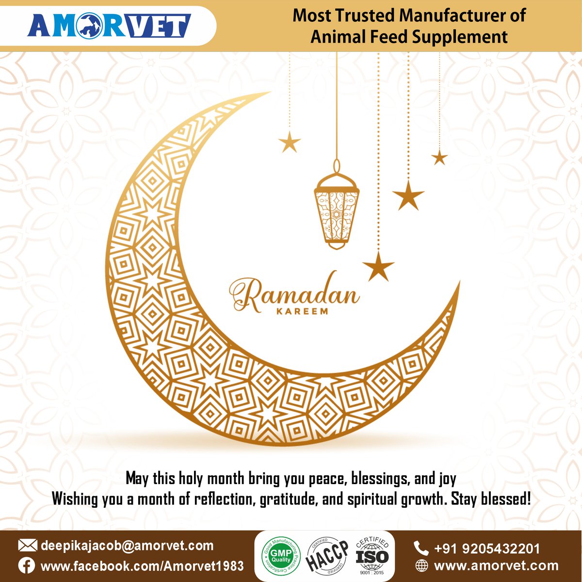 amorvet_twitt's tweet photo. May this holy month bring you peace, blessings, and joy
Wishing you a month of reflection, gratitude, and spiritual growth. Stay blessed! 
.
#amorvet #amorvetindia #animalfeedsupplements #cattlefeedsupplements #poultryfeedsupplements #ramadankareem #ramadanmubarak  #ramadan2025 https://t.co/DwXLd1xtzs