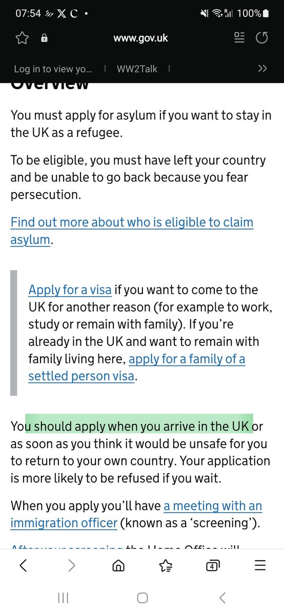 HelenRobinson50's tweet photo. @StuartB86742931 @Sandra26451694 @Louthegooner77 @carolvorders It isn't illegal to comply with government rules. You must be in the UK to apply for asylum.  But you know that, right? https://t.co/wLKweSCHDY