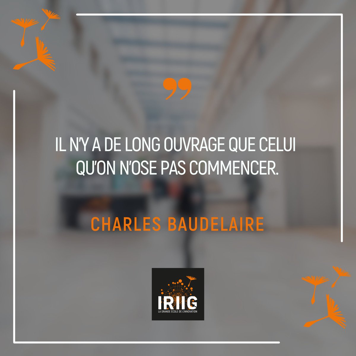 Belle semaine inspirante à tous ! #EnjoyImpactInnovation #WeAreIRIIG #citation #inspiration #mondaymotivation