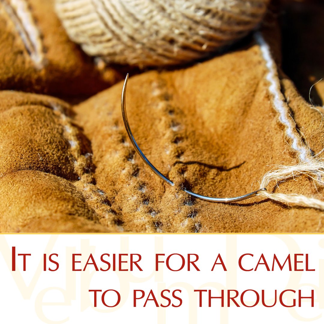 Gospel of the Day (Mark 10:17-27)

"It is easier for a camel to pass through the eye of a needle than for one who is rich to enter the Kingdom of God.”

loom.ly/W7PYK7A