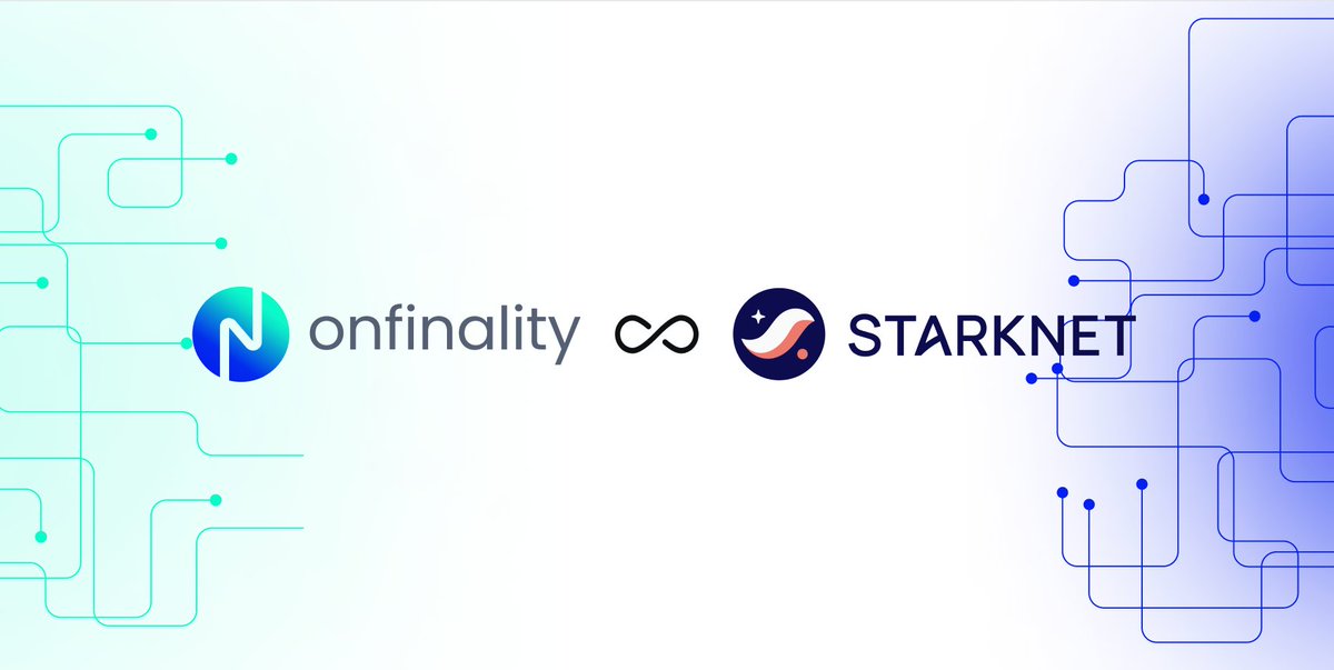 OnFinality (@onfinality) on Twitter photo 🚀 Exciting news! <a href="/Starknet/">Starknet 🐺🐱</a> RPC is now live on OnFinality!
Powering the next generation of dApps with high-speed, scalable, and reliable infrastructure.
👉 Learn more: blog.onfinality.io/onfinality-sup…
👉 Get started: app.onfinality.io
#Starknet #Ethereum #OnFinality 🚀 Exciting news! <a href="/Starknet/">Starknet 🐺🐱</a> RPC is now live on OnFinality!
Powering the next generation of dApps with high-speed, scalable, and reliable infrastructure.
👉 Learn more: blog.onfinality.io/onfinality-sup…
👉 Get started: app.onfinality.io
#Starknet #Ethereum #OnFinality