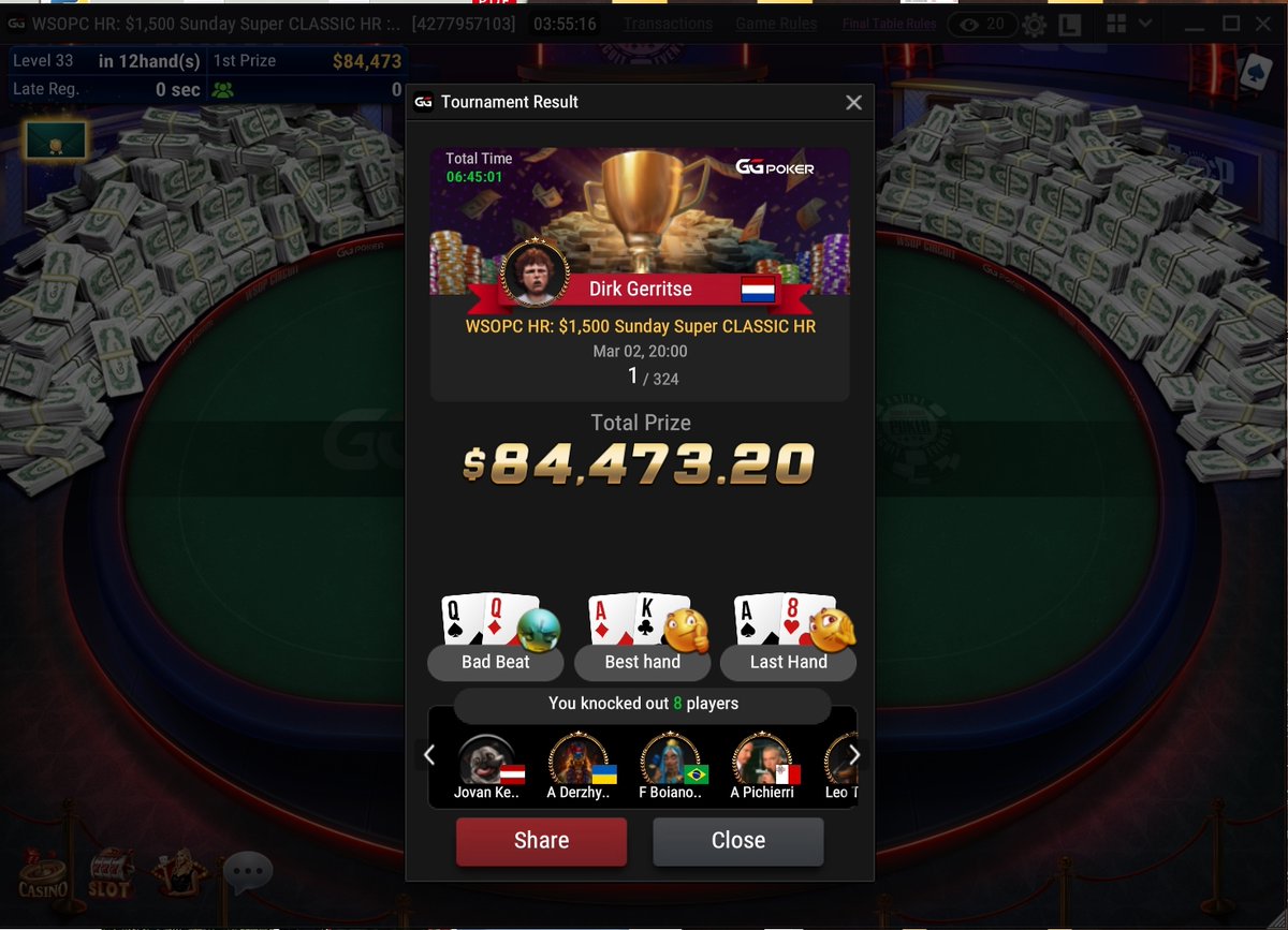 Very happy with this win, but it feels a bittersweet as I would have preferred to do it on stream. After 6 restarts I had to throw the towel. 

Trying to fix my connection issues by moving over to my second computer and firing up a stream tomorrow (23.00 Amsterdam time).

The