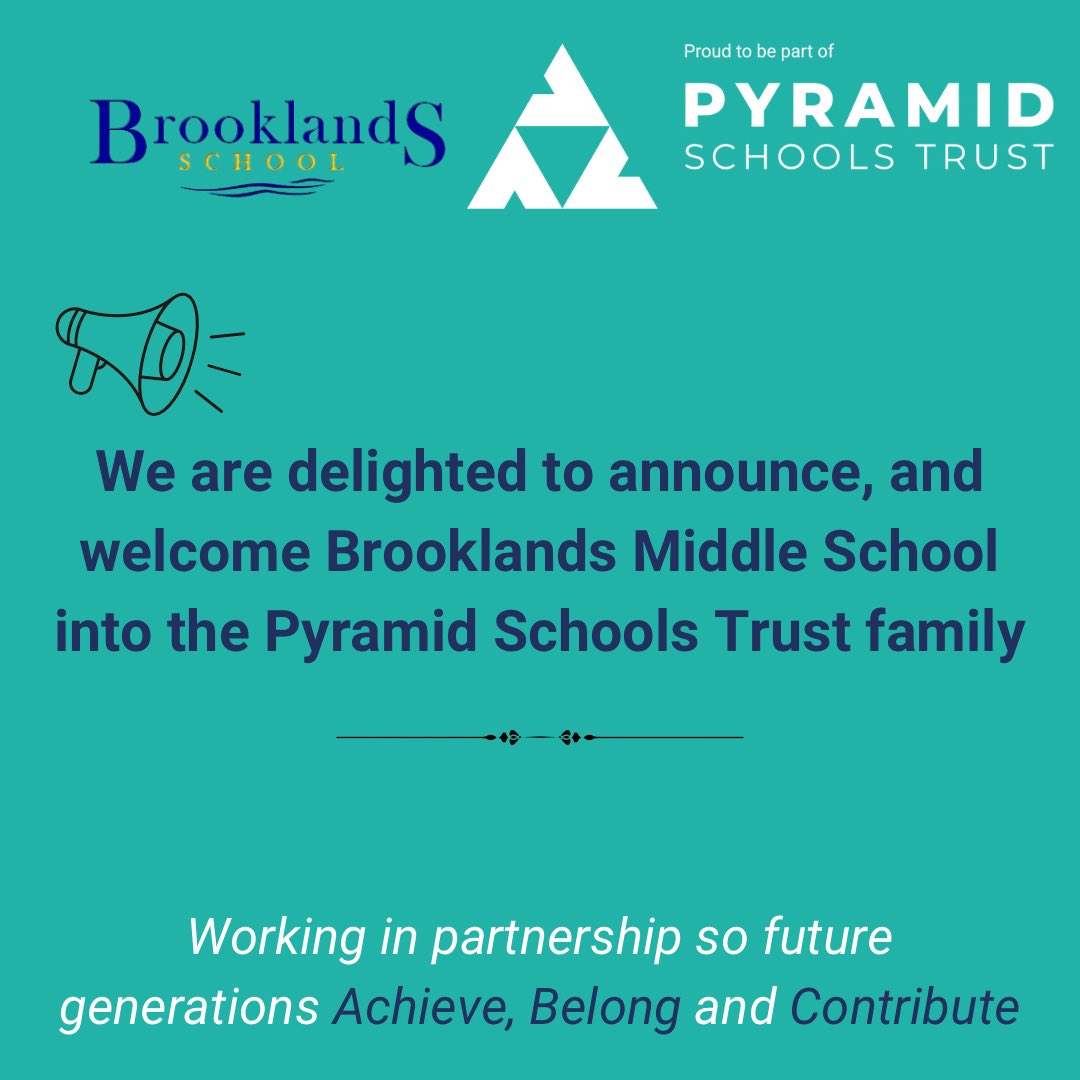 The Pyramid Schools Trust (@thepyramidtrust) on Twitter photo We are absolutely delighted to welcome <a href="/BeecroftAcademy/">Beecroft Academy</a> and Brooklands School to the PST family today. We are absolutely delighted to welcome <a href="/BeecroftAcademy/">Beecroft Academy</a> and Brooklands School to the PST family today.